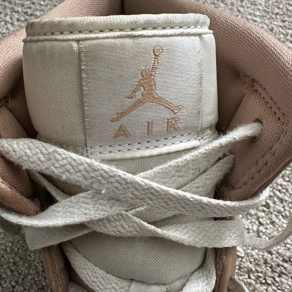 White And Tan Air Jordan 1 Mid. Size 11.5. Great Condition - Picture 7 of 7